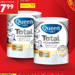 Ręcznik papierowy Queen Total absorption 3-warstwowy