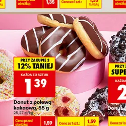 Donut z polewą kakaową