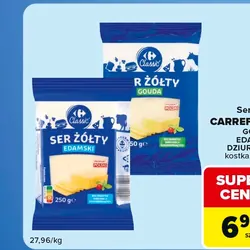 Ser żółty GOUDA, EDAMSKI, DZIURAMER