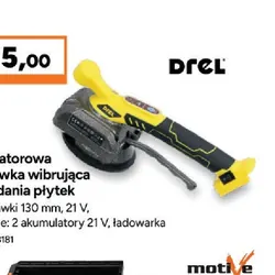 Akumulatorowa przyssawka wibrująca do układania płytek