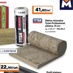 Wełna mineralna Tytan Professional, szklana