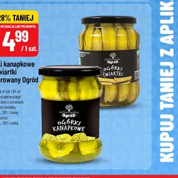 Ogórki kanapkowe lub ćwiartki Zaczarowany Ogród