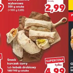 Snack kurczak curry lub kebab drobiowy