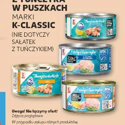 Filety lub kawałki z tuńczyka K-Classic