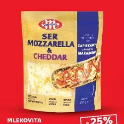 Ser Mozzarella & Cheddar wiórki