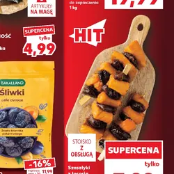 Szaszłyki z łososia wędzonego ze śliwką