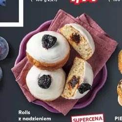 Rolls z nadzieniem śliwkowo-budyniowym