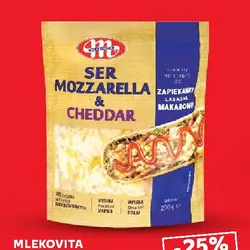 Ser Mozzarella & Cheddar wiórki