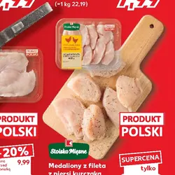 Medaliony z fileta z piersi kurczaka