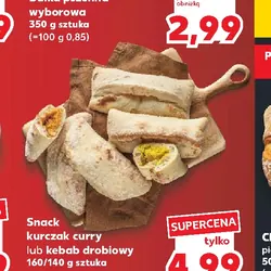 Snack kurczak curry lub kebab drobiowy