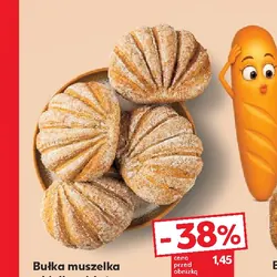 Bułka muszelka z kiełkami żyta