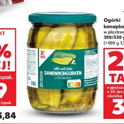 Ogórki kanapkowe w plastrach