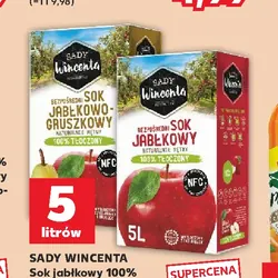 Sady Wincenta Sok jabłkowy 100% tłoczony