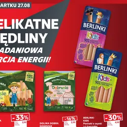 Berlinki Kids Parówki z szynki lub kurczaka