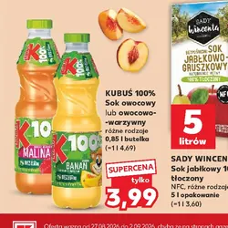 Kubuś 100% Sok owocowy