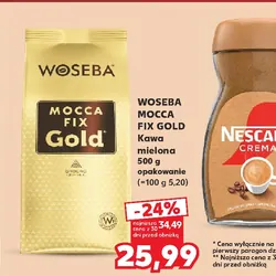 Woseba Mocca Fix Gold Kawa mielona