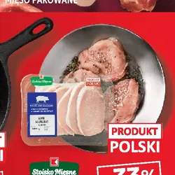 Polski schab wieprzowy bez kości, w plastrach