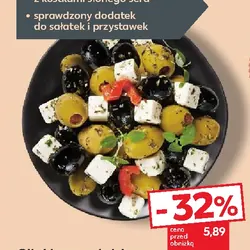 Oliwki czarne i zielone z serem