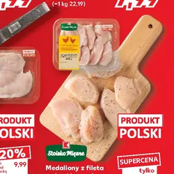 Medaliony z fileta z piersi kurczaka