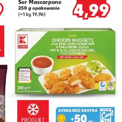 Nuggetsy z kurczaka z sosem słodko-kwaśnym lub curry