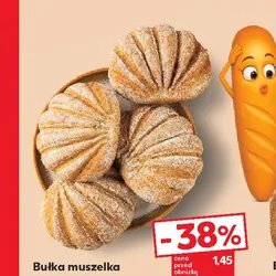 Bułka muszelka z kiełkami żyta