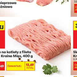 Mięso mielone na kotlety z fileta z piersi indyka Kraina Mięs