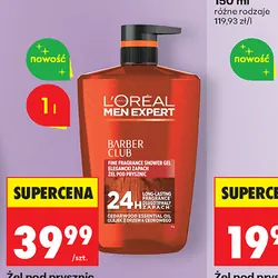 Żel pod prysznic L'Oreal Men Expert Barber Club, 1 l