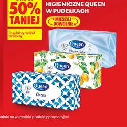 Chusteczki higieniczne Queen w pudełkach