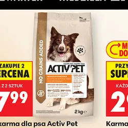 Sucha karma dla psa Activ Pet bez dodatku zbóż, 2 kg