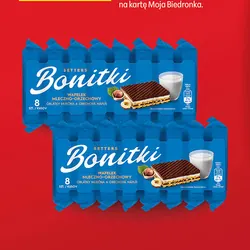 Wafelki orzechowo-mleczne Bonitki