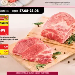 Karkówka wieprzowa bez kości pakowana próżniowo Kraina Mięs