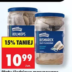 Płaty śledziowe marynowane w zalewie Marinero, 700 g/375 g