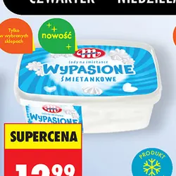 Lody śmietankowe Wypasione Mlekovita, 1 l