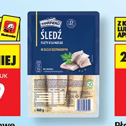 Filety śledziowe a'la Matjas w oleju Marinero, 460 g/350 g