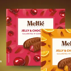 Galaretka z sokiem owocowym w czekoladzie Meltié
