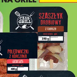 Szaszłyk drobiowy z chorizo