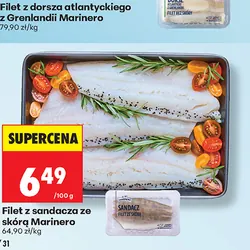 Filet z sandacza ze skórą Marinero