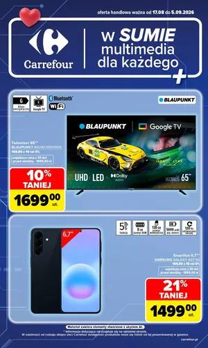 Gazetka Carrefour w SUMIE multimedia dla każdego