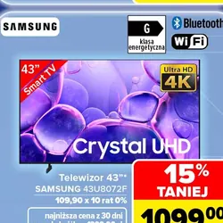 Telewizor 43" SAMSUNG 43U8072F
