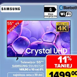 Telewizor 55" SAMSUNG 55U8072F