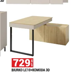Biurko LC10+Komoda 3D