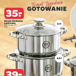 Garnek nierdzewny z pokrywką