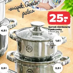 Garnek nierdzewny z pokrywką
