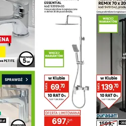 Kolumna z baterią mieszaczową REVO