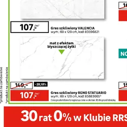 Gres szkliwiony RENO STATUARIO