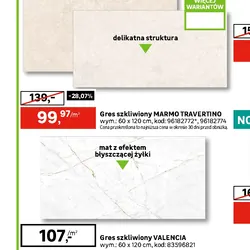 Gres szkliwiony MARMO TRAVERTINO