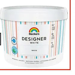 Emulsja biała BECKERS DESIGNER WHITE 10 l