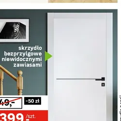 Skrzydło drzwiowe pełne LINEA LAK białe 80 cm