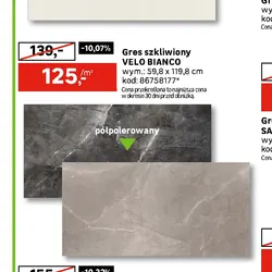 Gres szkliwiony VELO BIANCO