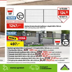 System ogrodzeń BALI II antracyt